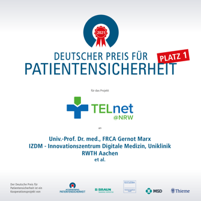 1. Platz beim Deutschen Preis für Patientensicherheit